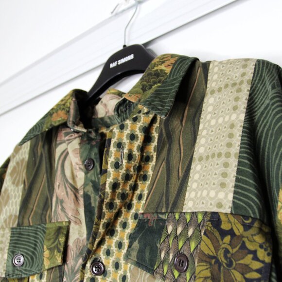 SS18 DRIES VAN NOTEN CAYCE PATCHWORK PRINT SHIRT JACKET M - Picture 4 of 16